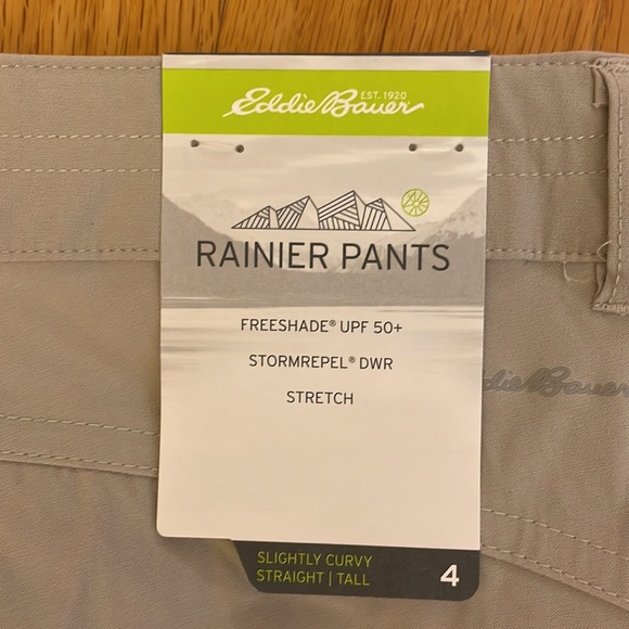Eddie Bauer Rainier Pants Slightly Curvy Straight Tall size 4 Brand New - Picture 4 of 6